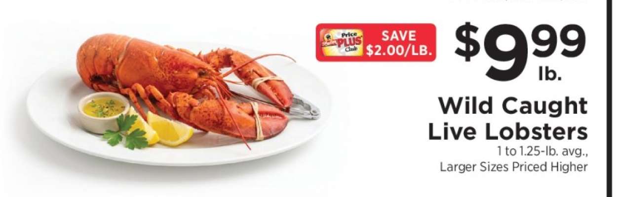 Wild Caught Live Lobsters