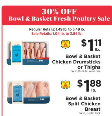 Bowl & Basket Chicken Drumsticks or Thighs