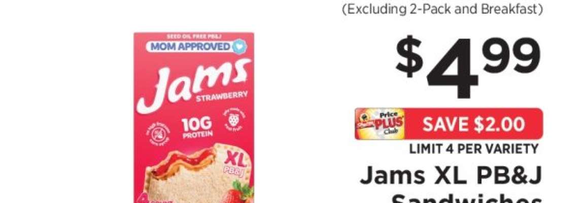 Jams Xl Pb&j Sandwiches