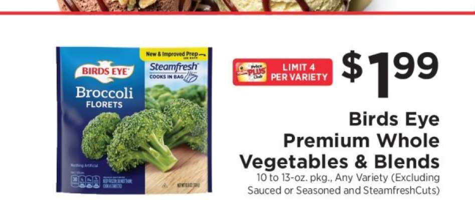 Birds Eye Premium Whole Vegetables & Blends