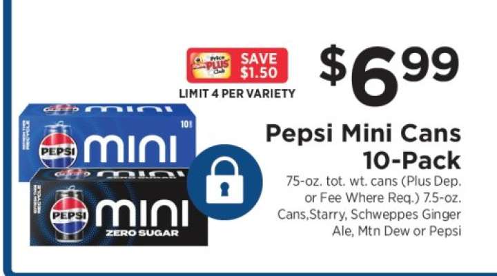 Pepsi Mini Cans 10-Pack