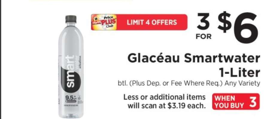 Glacéau Smartwater 1-Liter