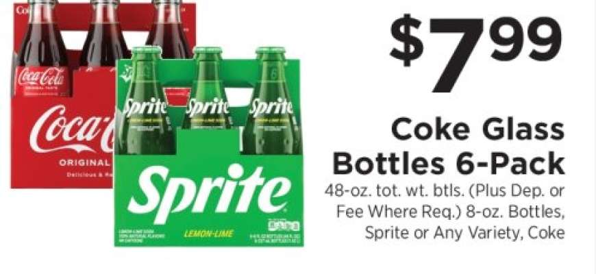 Coke Glass Bottles 6-Pack