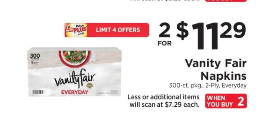 Vanity Fair Napkins