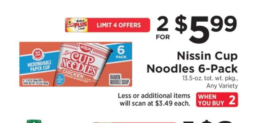 Nissin Cup Noodles 6-Pack