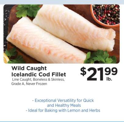 Wild Caught Icelandic Cod Fillet