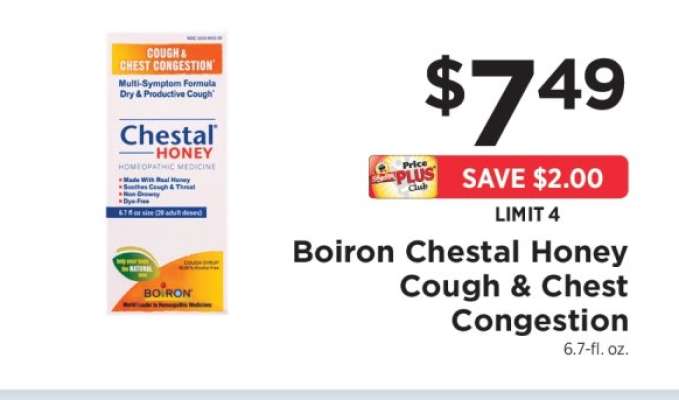 Boiron Chestal Honey Cough & Chest Congestion