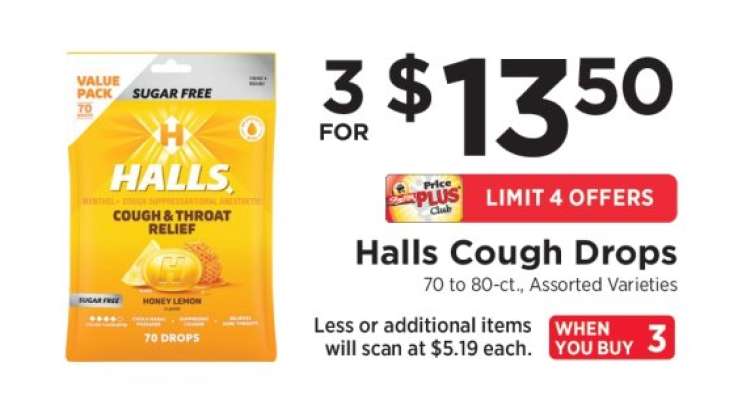 Halls Cough Drops*