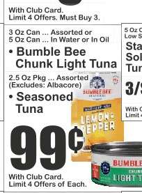 Bumble Bee Chunk Light Tuna