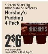 Hershey's Pudding 4 Pack