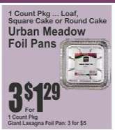 Urban Meadow Foil Pans