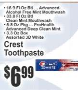 Crest Toothpaste