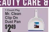 Mr. Clean Clip On Dust Pan