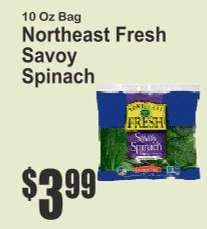 Northeast Fresh Savoy Spinach