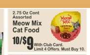 Meow Mix Cat Food