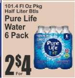 Pure Life Water 6 Pack
