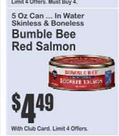 Bumble Bee Red Salmon