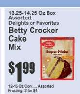 Betty Crocker Cake Mix
