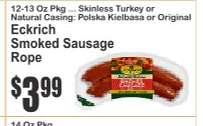 Eckrich Smoked Sausage Rope