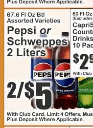 Pepsi or Schweppes
