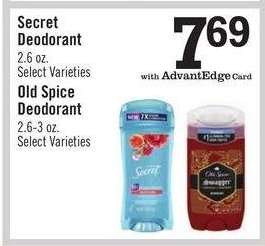 Secret Deodorant / Old Spice Deodorant