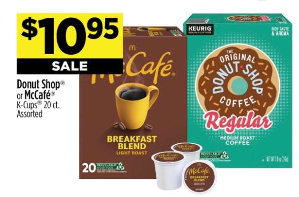 Donut Shop® or McCafé® K-Cups®