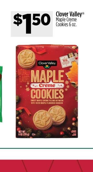 Clover Valley® Maple Creme Cookies 6 oz.
