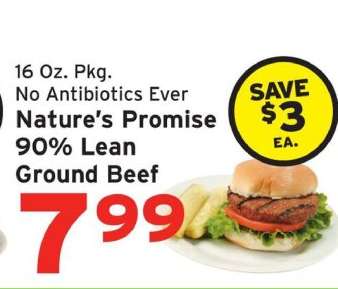 Nature’s Promise 90% Lean Ground Beef