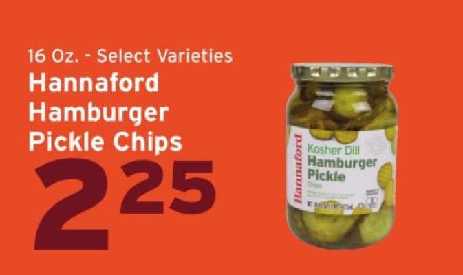 Hannaford Hamburger Pickle Chips