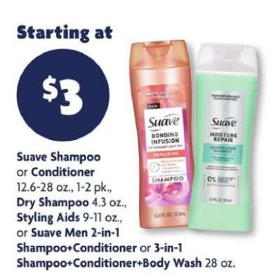 Suave Shampoo or Conditioner
