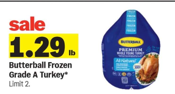 Butterball Frozen Grade A Turkey*