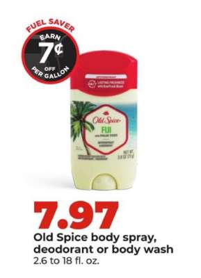 Old Spice body spray, deodorant or body wash