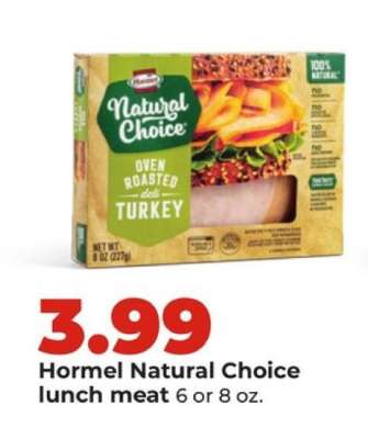 Hormel Natural Choice Lunch Meat