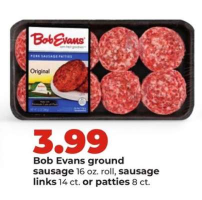 Bob Evans ground sausage