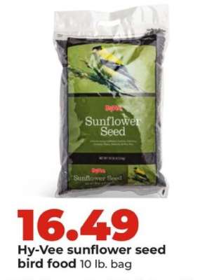 Hy-Vee sunflower seed bird food
