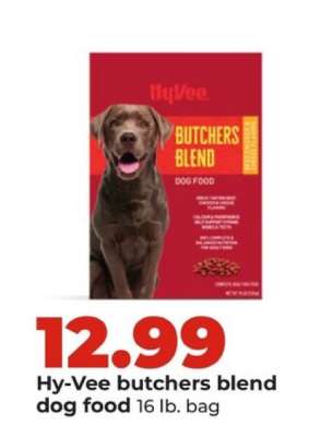 Hy-Vee butchers blend dog food