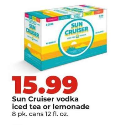 Sun Cruiser vodka iced tea or lemonade