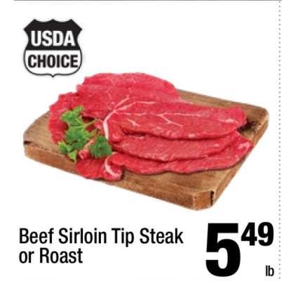 Beef Sirloin Tip Steak or Roast