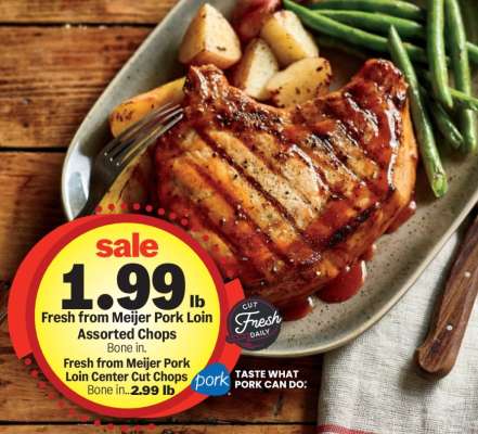 Fresh from Meijer Pork Loin Assorted Chops