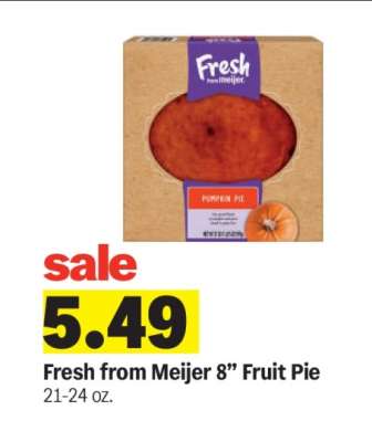 Fresh from Meijer 8" Fruit Pie