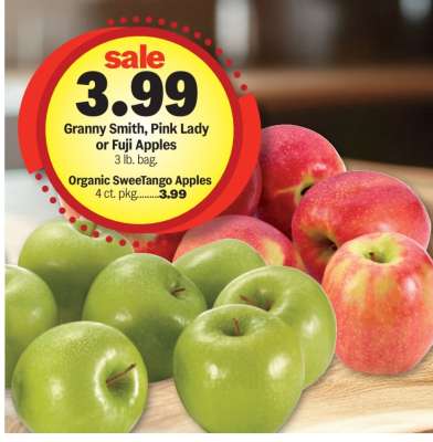 Granny Smith, Pink Lady or Fuji Apples