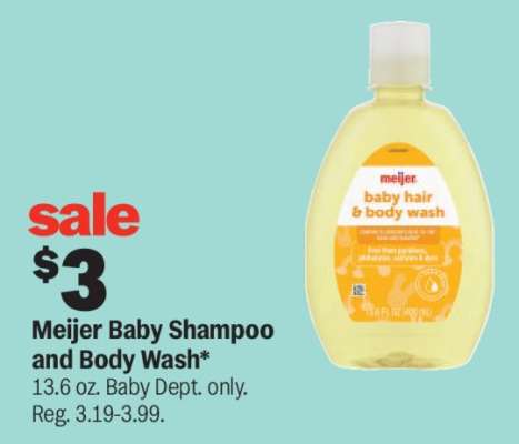 Meijer Baby Shampoo and Body Wash