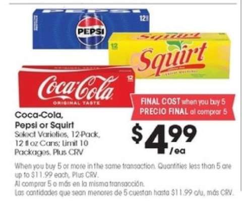 Coca-Cola, Pepsi or Squirt