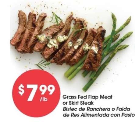 Grass Fed Flap Meat or Skirt Steak