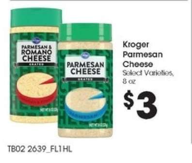 Kroger Parmesan Cheese