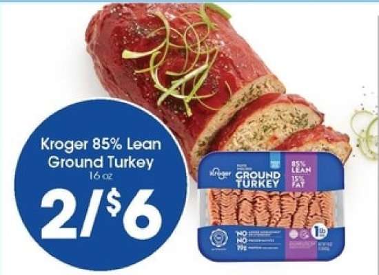 Kroger 85% Lean Ground Turkey