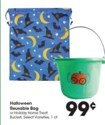 Halloween Reusable Bag or Holiday Home Treat Bucket