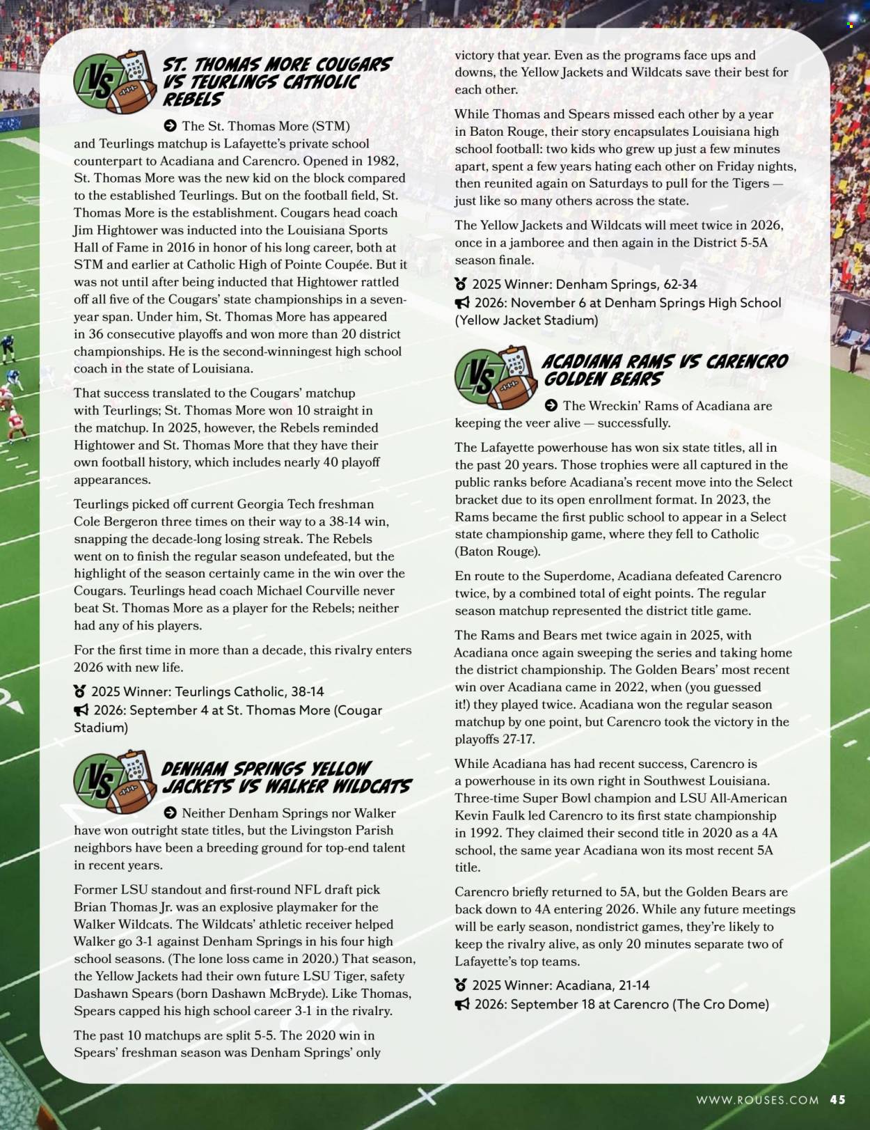 Rouses Markets ad. Page 47