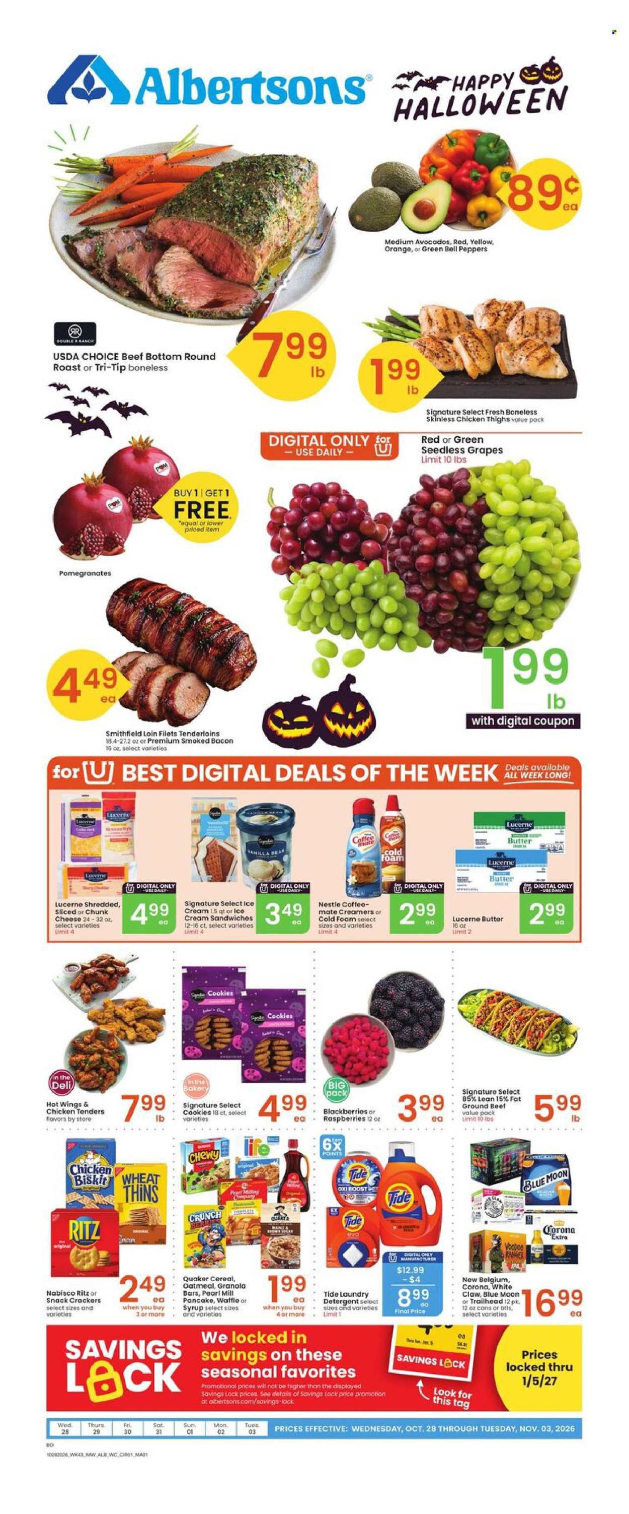 Albertsons ad - 10/28/2026 - 11/03/2026. Page 1
