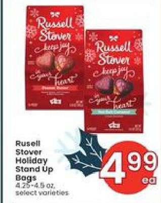 Russell Stover Holiday Stand Up Bags